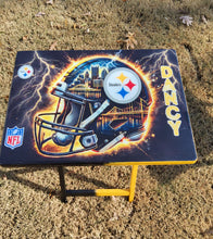 Load image into Gallery viewer, Steelers Folding TV Tray
