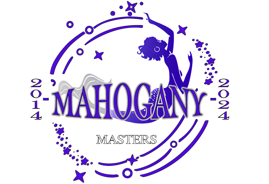 Mahogany Mermaids 10 Year Anniversary Drawstring Bag with Matching 17 oz. Water Bottle