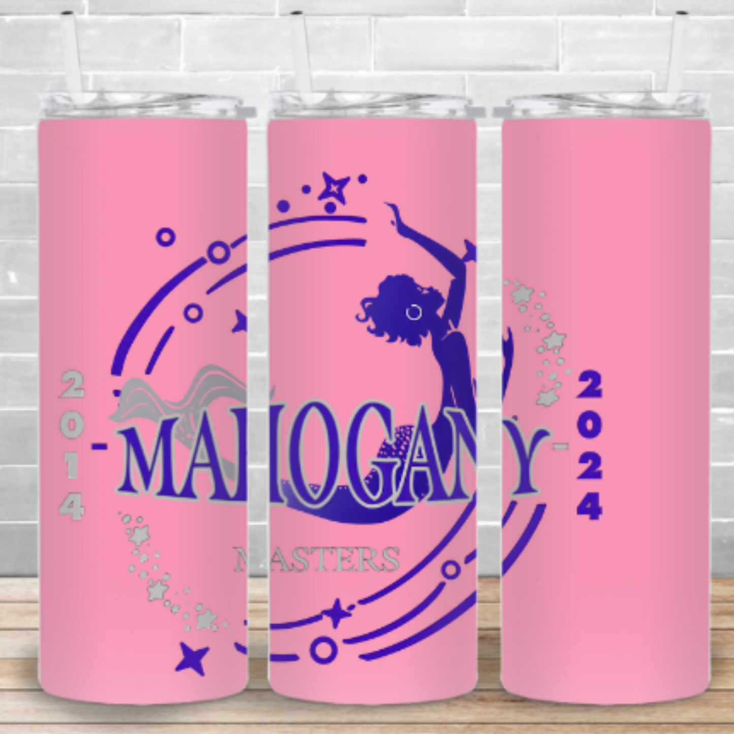 Mahogany Mermaids 10 Year Anniversary Tumbler - Customizable