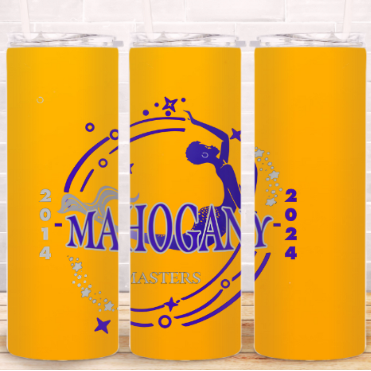 Mahogany Mermaids 10 Year Anniversary Tumbler - Customizable