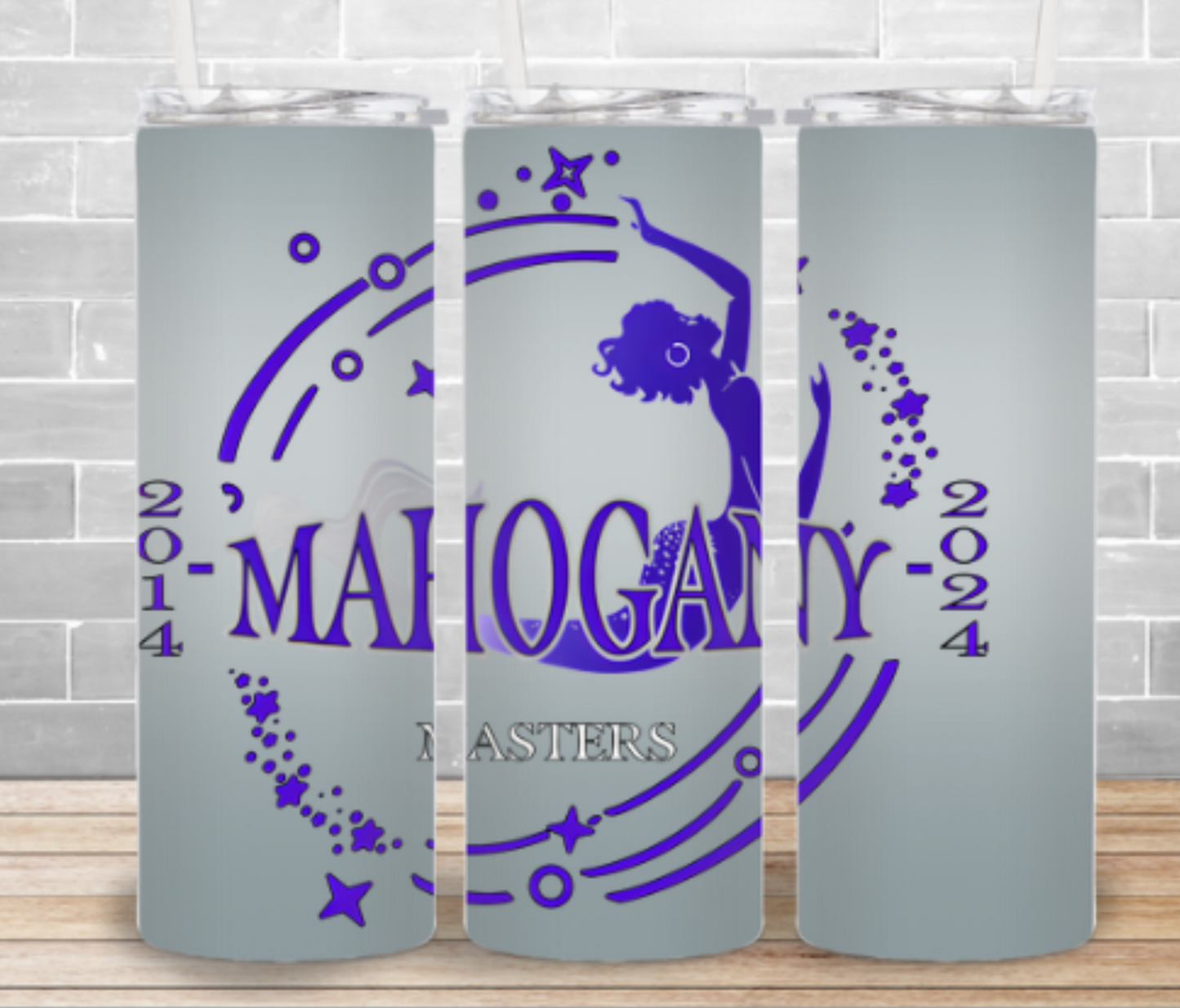 Mahogany Mermaids 10 Year Anniversary Tumbler - Customizable